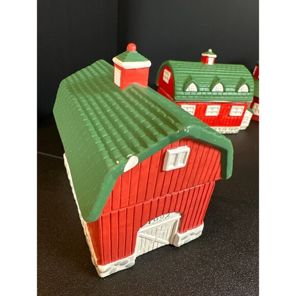 Figis Americana Barn Series 5pc Set 1992–1996 w/ Insert - Picture 7 of 10